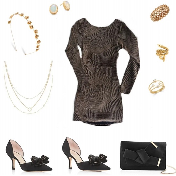 Glittery Bodycon Dress - Picture 2 of 7